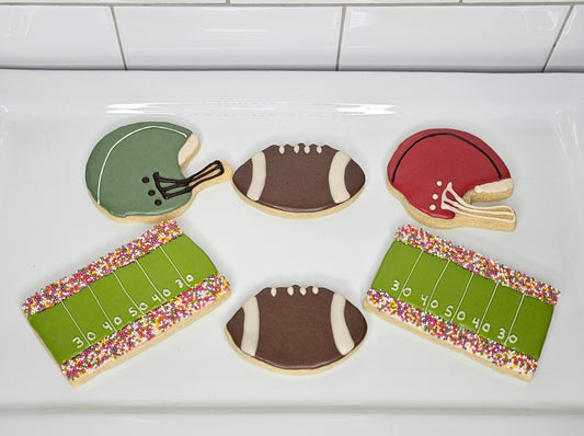 Football Sugar Cookies