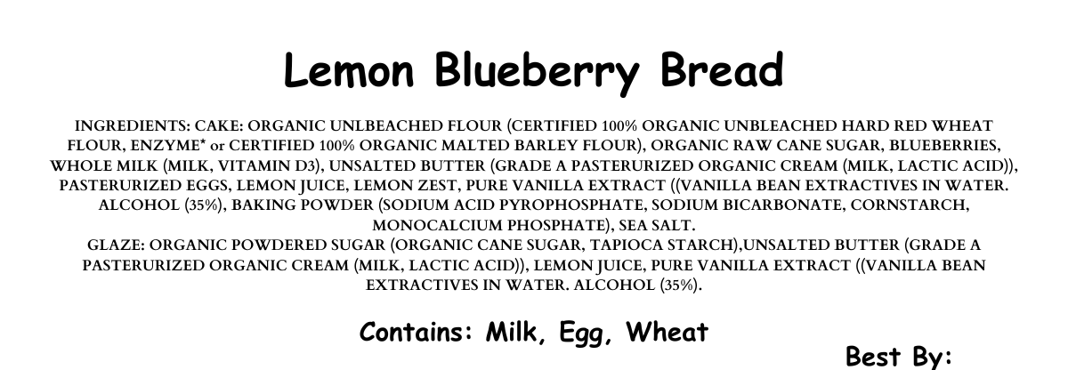 Lemon Blueberry Bread