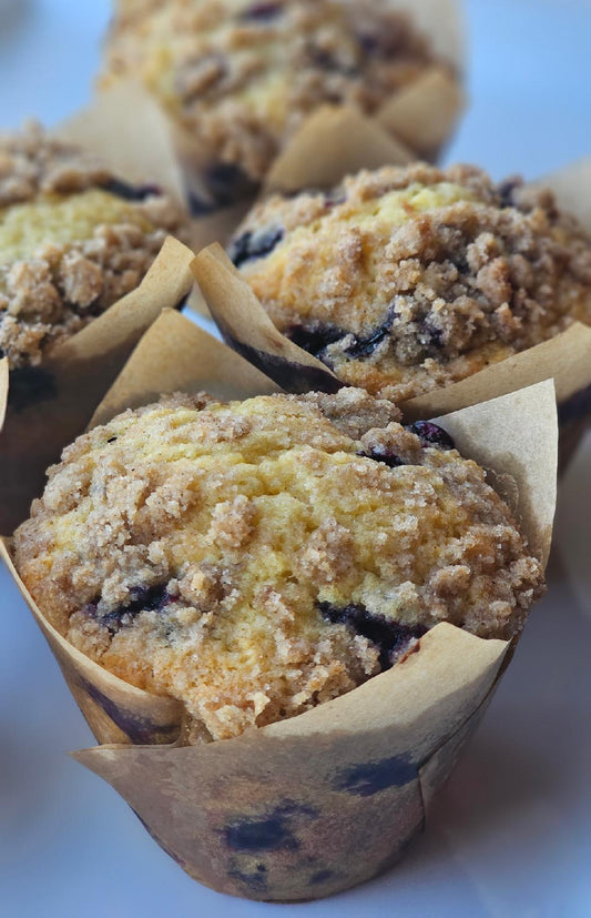 Cinnamon Crumb Blueberry Muffins (6)