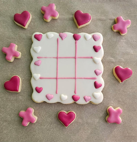 Tic Tac Toe Game Board Cookie
