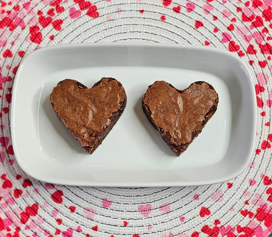 Fudgy Heart Brownies