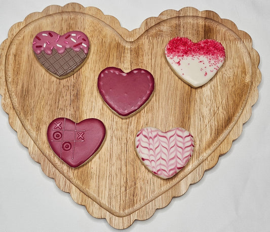 Assorted Heart Sugar Cookies